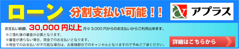 ローン分割支払い可能！